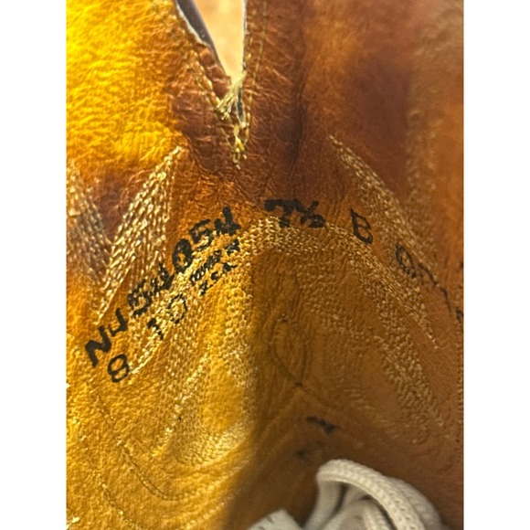 Lucchese 1883 Western Cowboy Boots Women 7.5 B Tan Leather Snip Toe N454054 Good - Picture 7 of 8